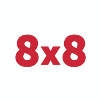 Logo de 8x8 (EGHT).