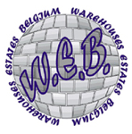 Logo de Warehouses Estates Belgium (WEB).
