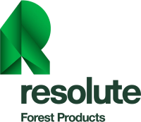 Logo de Resolute Forest Products (RFP).